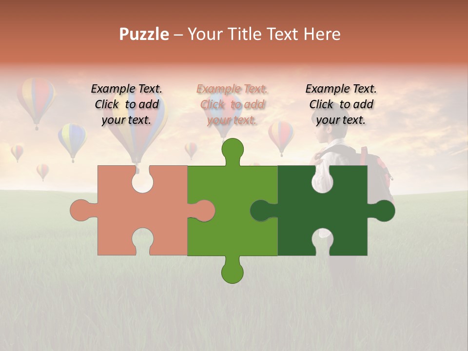 Rucksack Ball Hot PowerPoint Template