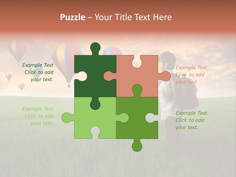 Rucksack Ball Hot PowerPoint Template