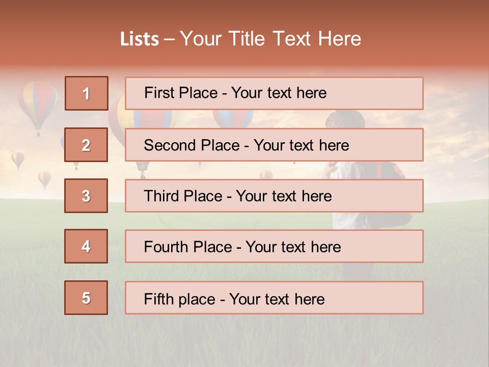 Rucksack Ball Hot PowerPoint Template