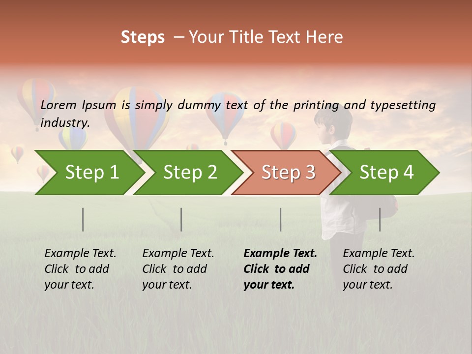 Rucksack Ball Hot PowerPoint Template
