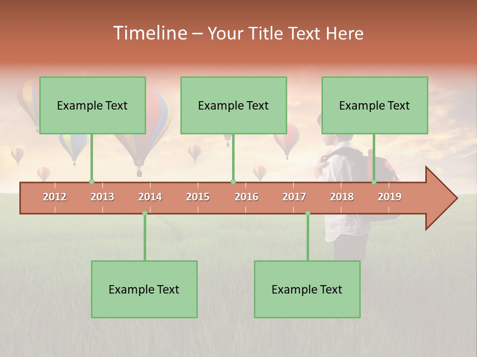 Rucksack Ball Hot PowerPoint Template