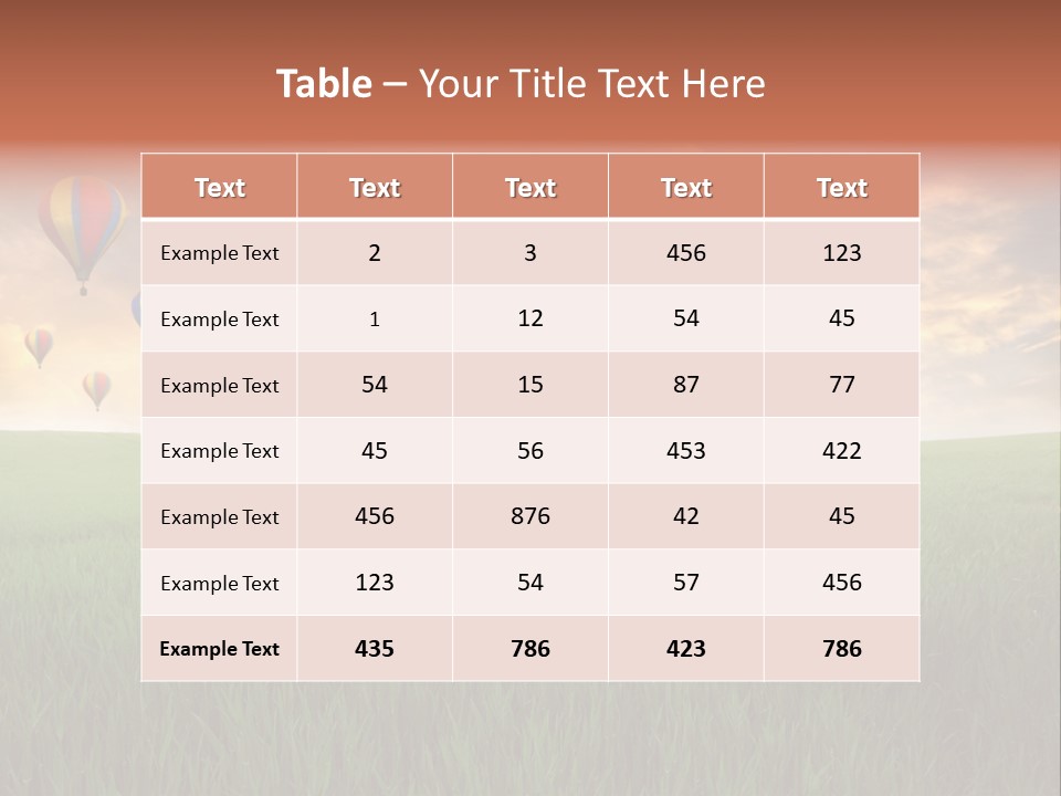 Rucksack Ball Hot PowerPoint Template