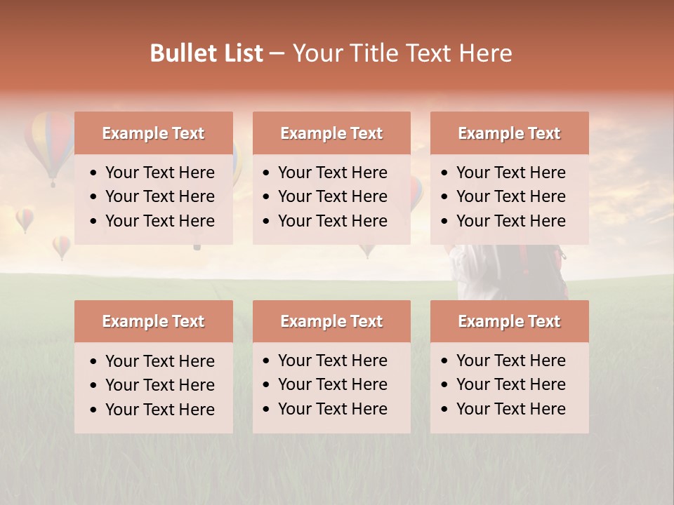 Rucksack Ball Hot PowerPoint Template