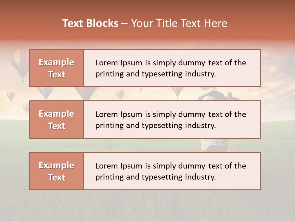 Rucksack Ball Hot PowerPoint Template