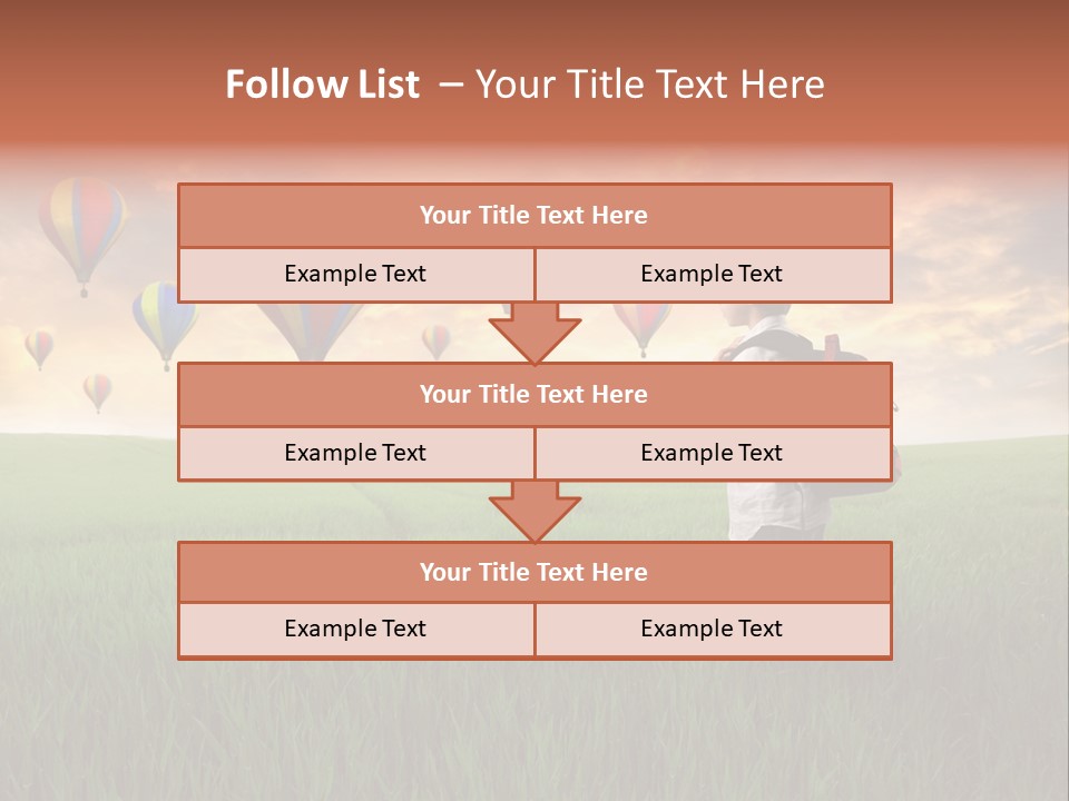 Rucksack Ball Hot PowerPoint Template