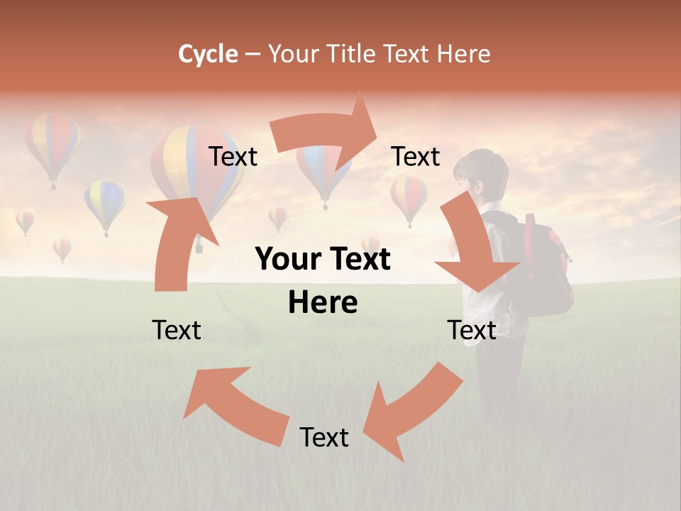 Rucksack Ball Hot PowerPoint Template