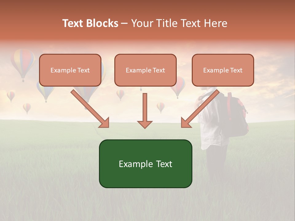 Rucksack Ball Hot PowerPoint Template