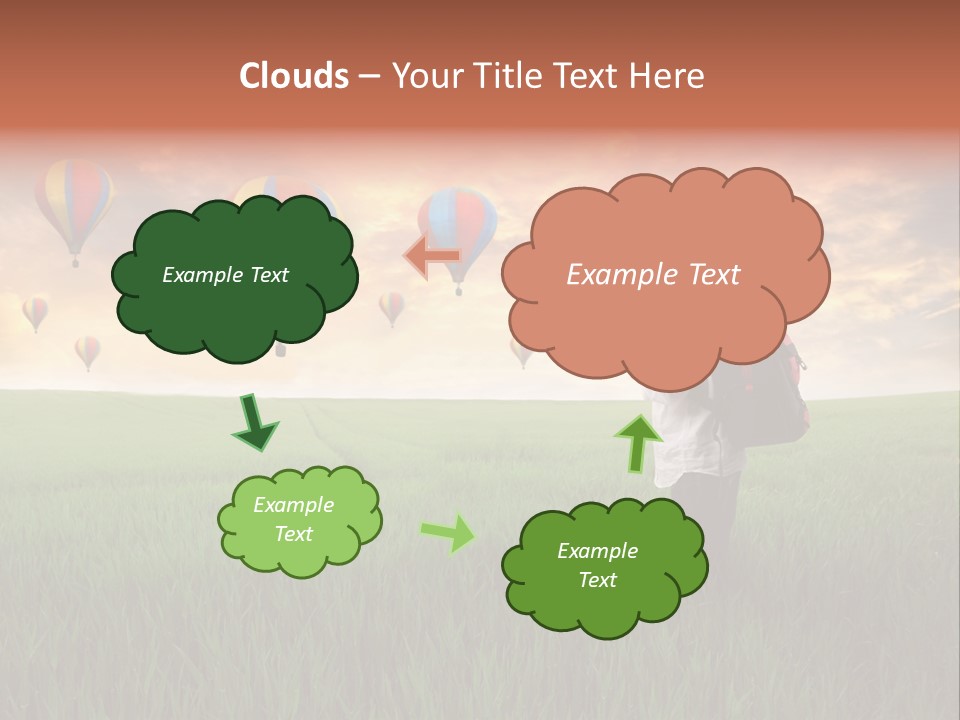 Rucksack Ball Hot PowerPoint Template