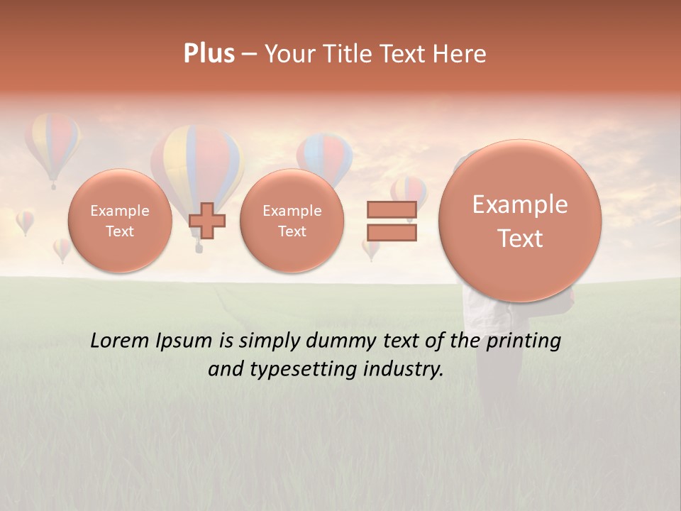 Rucksack Ball Hot PowerPoint Template