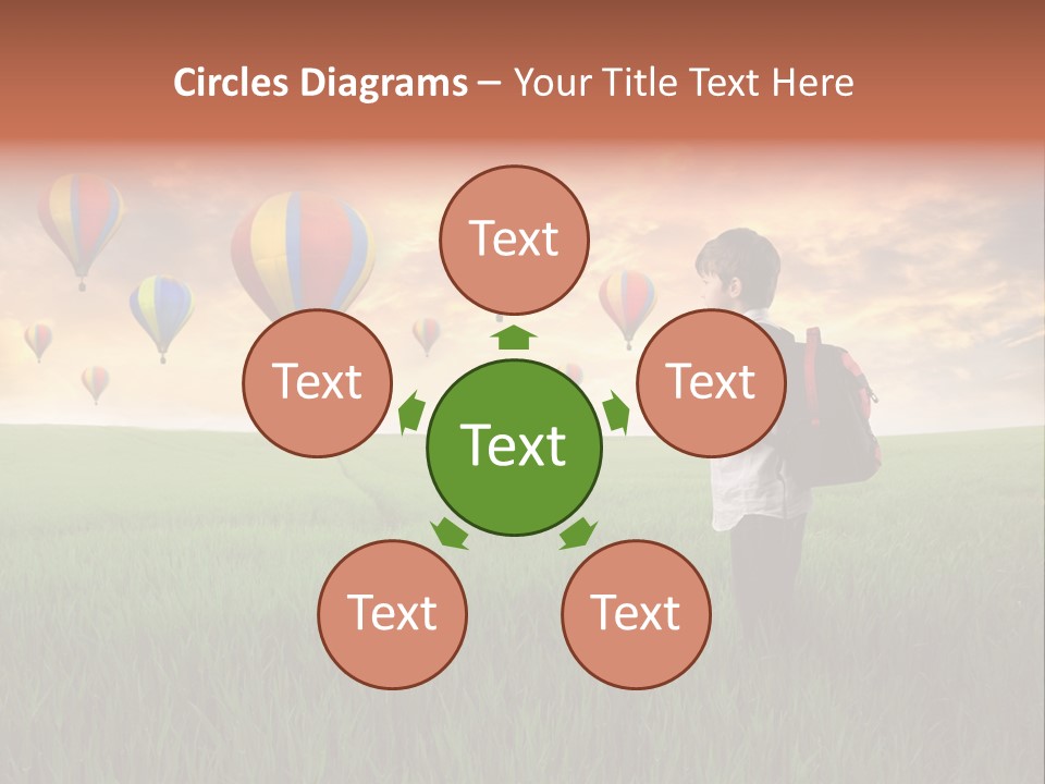 Rucksack Ball Hot PowerPoint Template