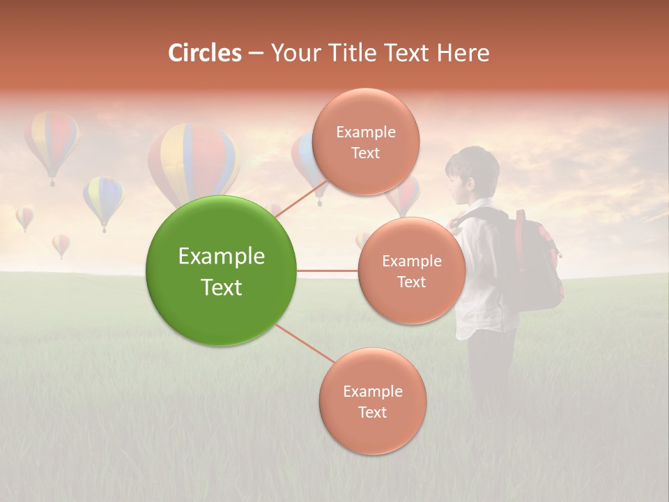 Rucksack Ball Hot PowerPoint Template