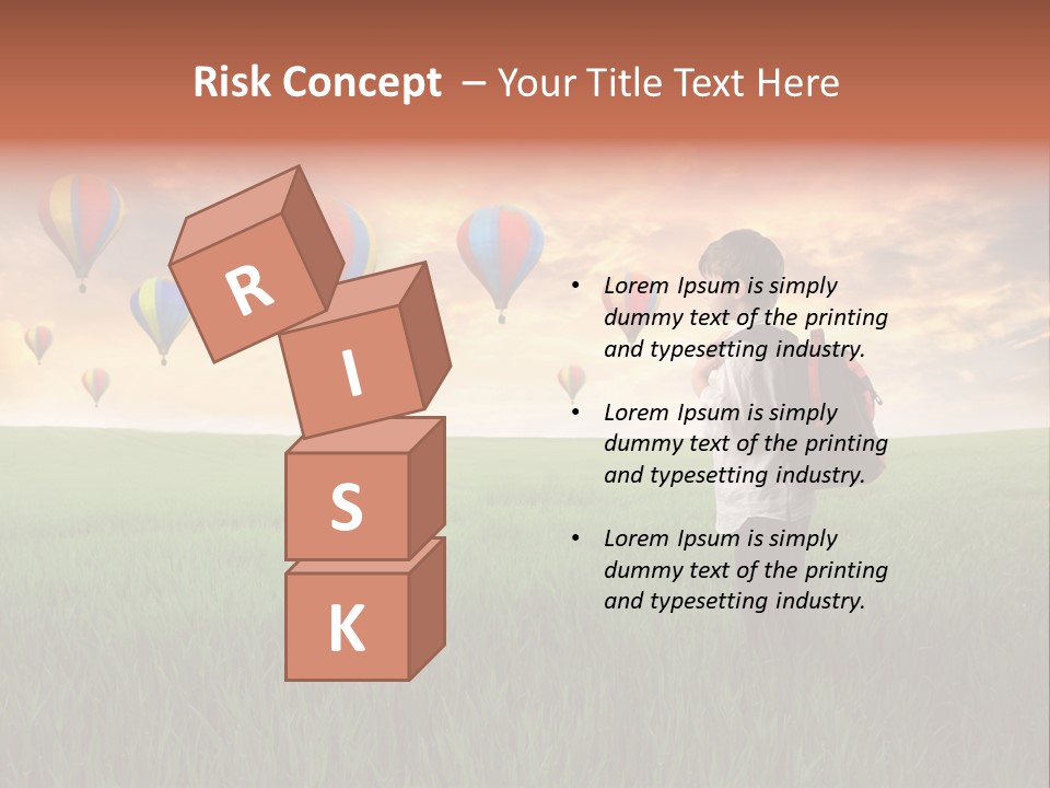 Rucksack Ball Hot PowerPoint Template