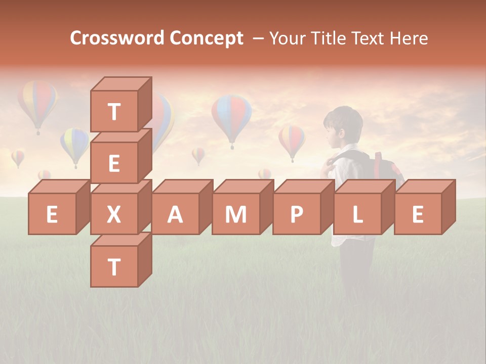 Rucksack Ball Hot PowerPoint Template