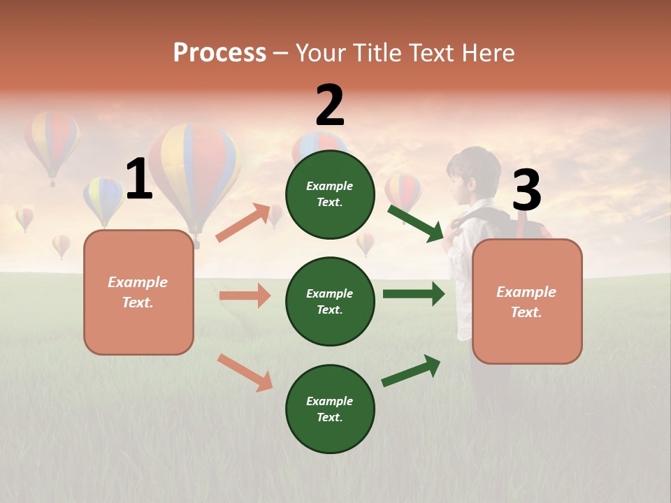 Rucksack Ball Hot PowerPoint Template