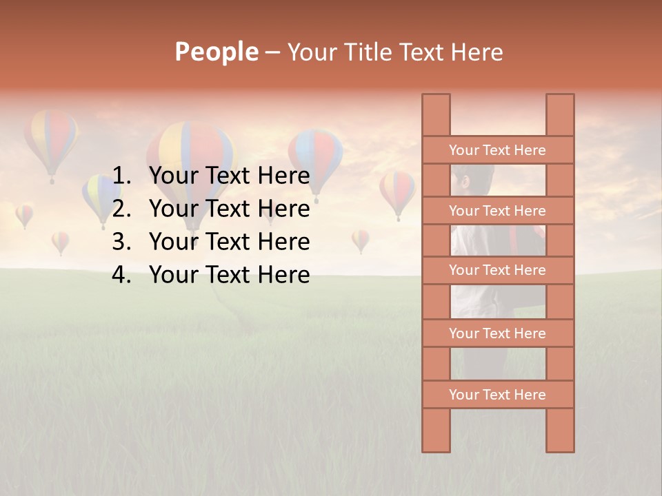 Rucksack Ball Hot PowerPoint Template