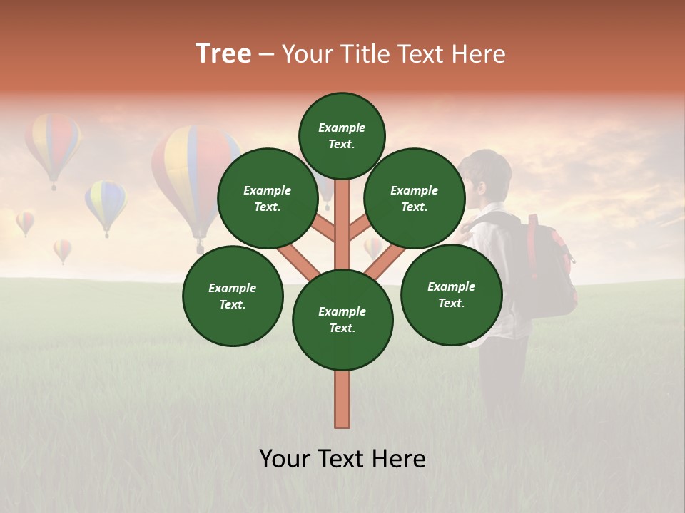 Rucksack Ball Hot PowerPoint Template