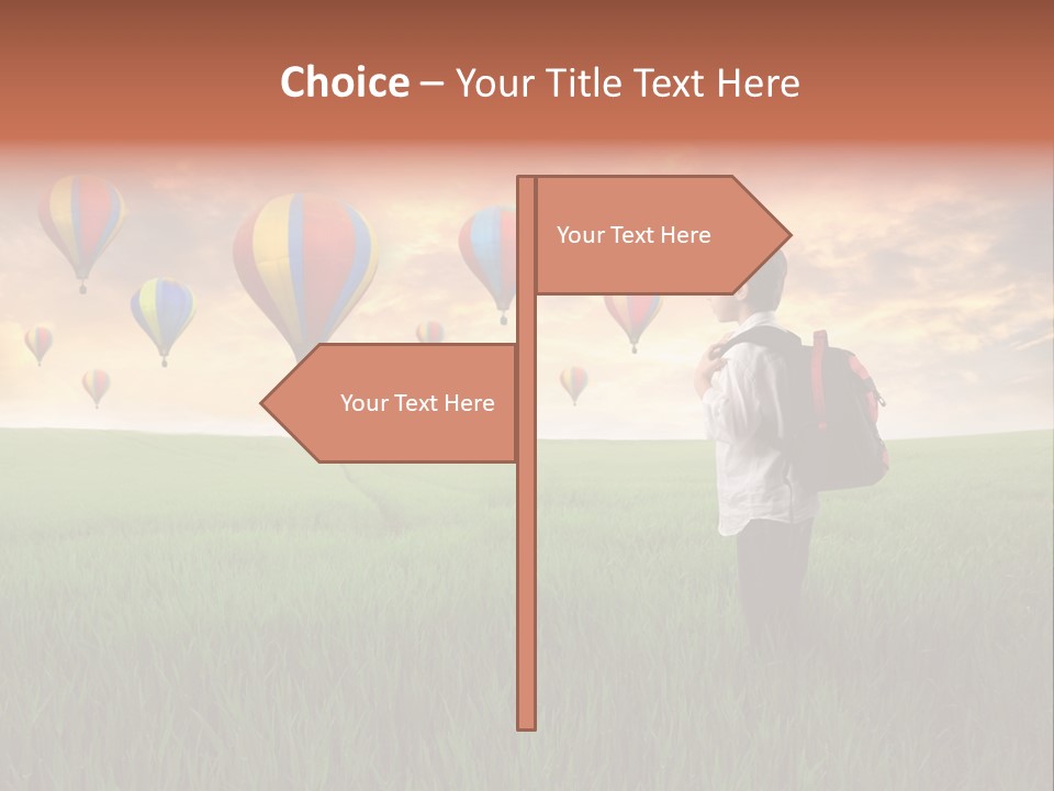 Rucksack Ball Hot PowerPoint Template