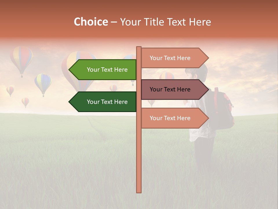 Rucksack Ball Hot PowerPoint Template