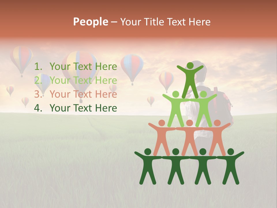 Rucksack Ball Hot PowerPoint Template