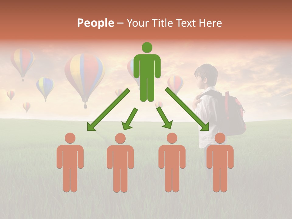 Rucksack Ball Hot PowerPoint Template