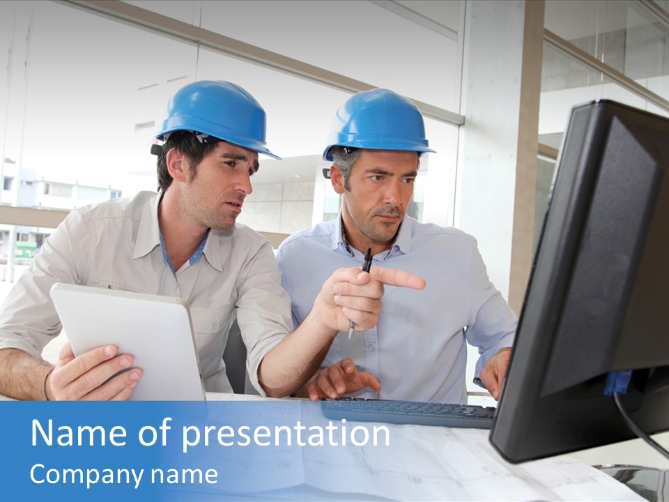 Business Project Computer PowerPoint Template