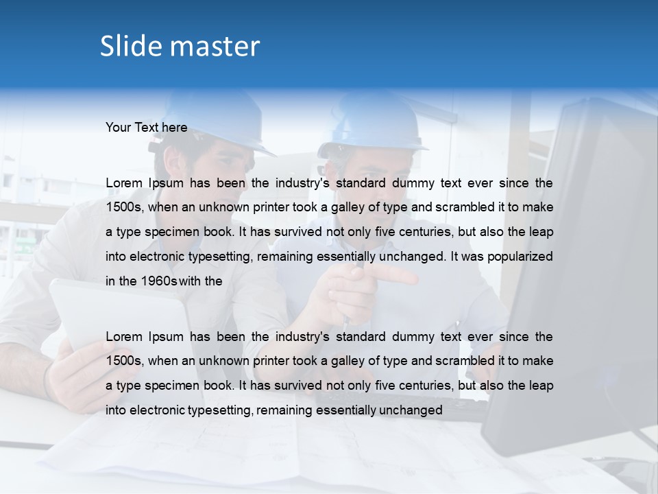 Business Project Computer PowerPoint Template