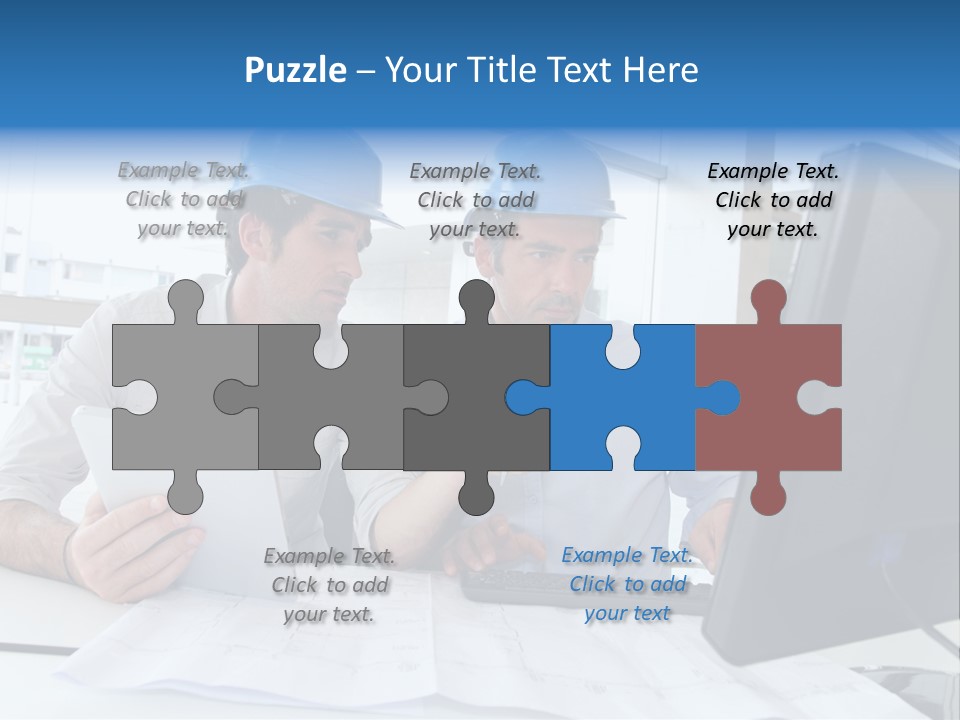 Business Project Computer PowerPoint Template
