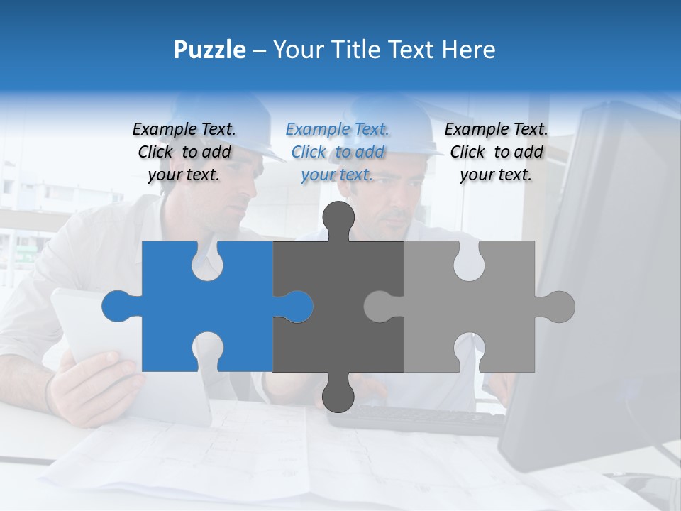 Business Project Computer PowerPoint Template