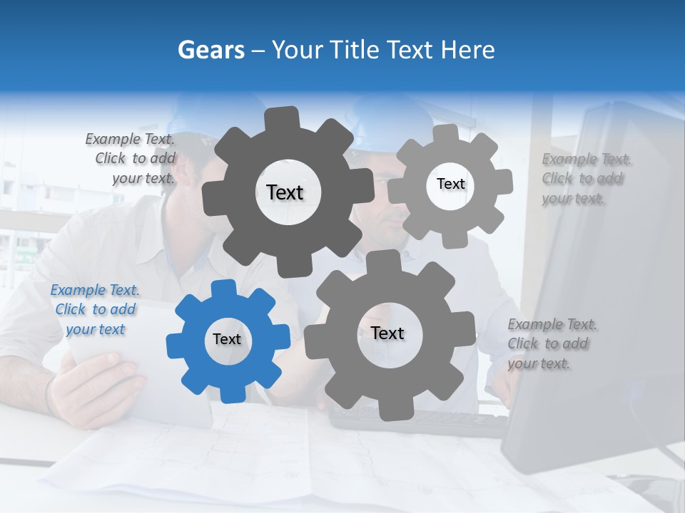 Business Project Computer PowerPoint Template