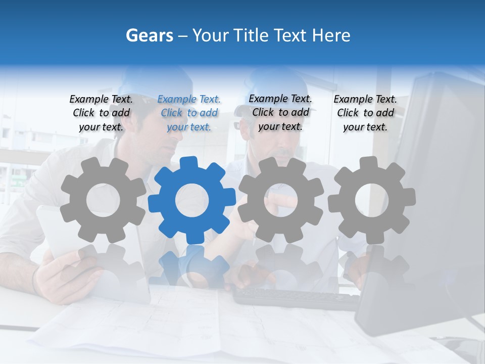 Business Project Computer PowerPoint Template