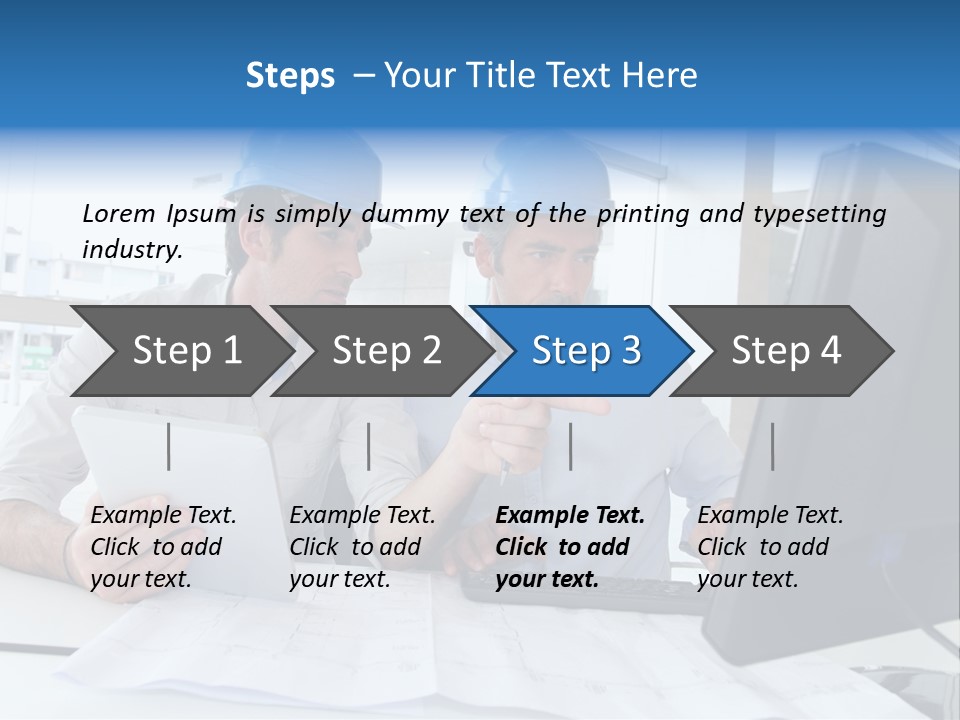 Business Project Computer PowerPoint Template
