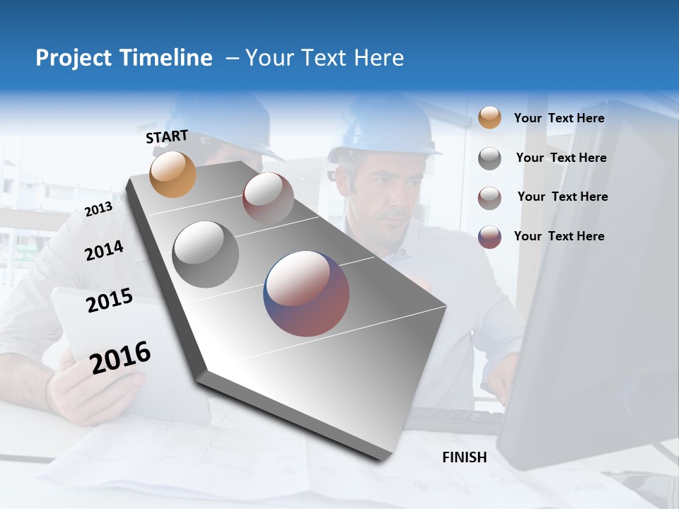 Business Project Computer PowerPoint Template