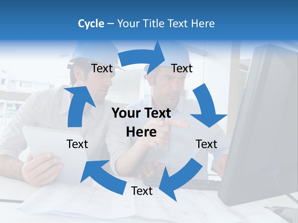 Business Project Computer PowerPoint Template