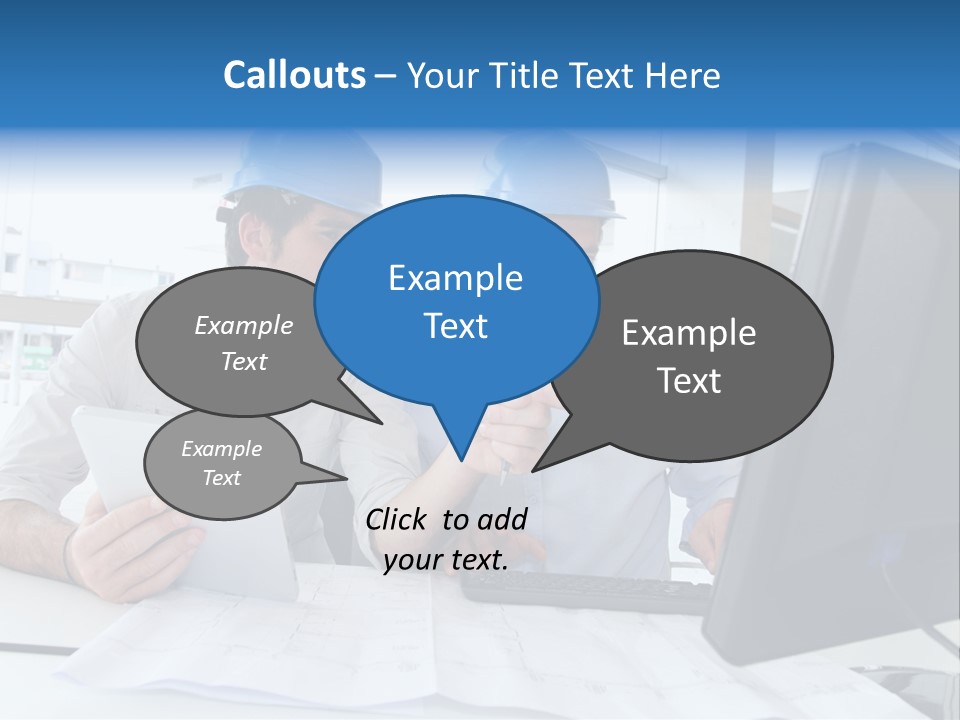 Business Project Computer PowerPoint Template