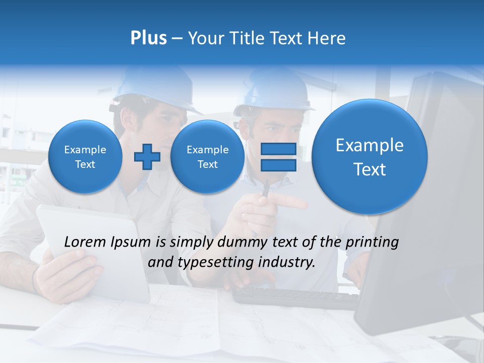 Business Project Computer PowerPoint Template