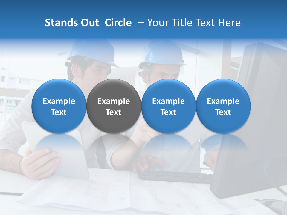 Business Project Computer PowerPoint Template