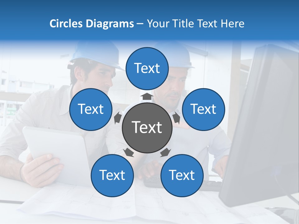 Business Project Computer PowerPoint Template