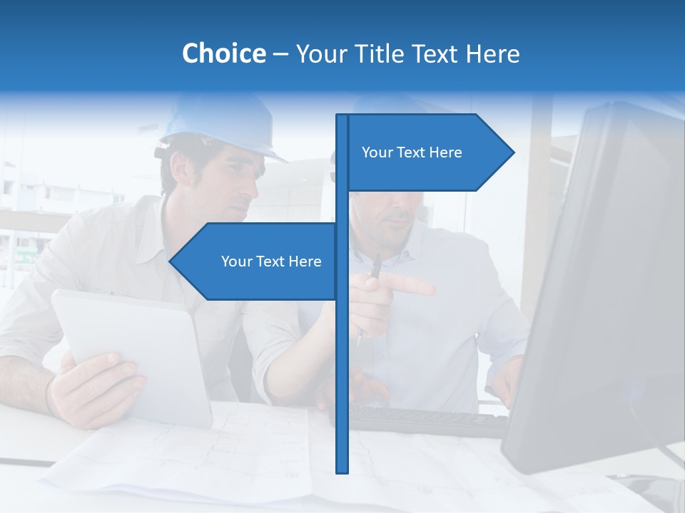 Business Project Computer PowerPoint Template