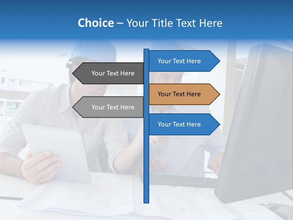 Business Project Computer PowerPoint Template