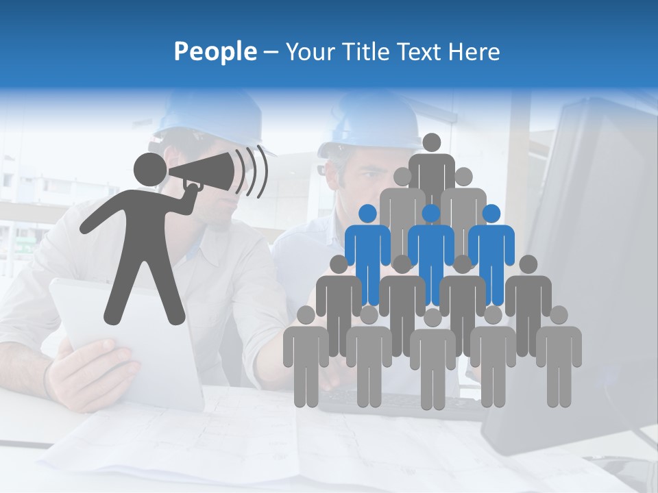 Business Project Computer PowerPoint Template