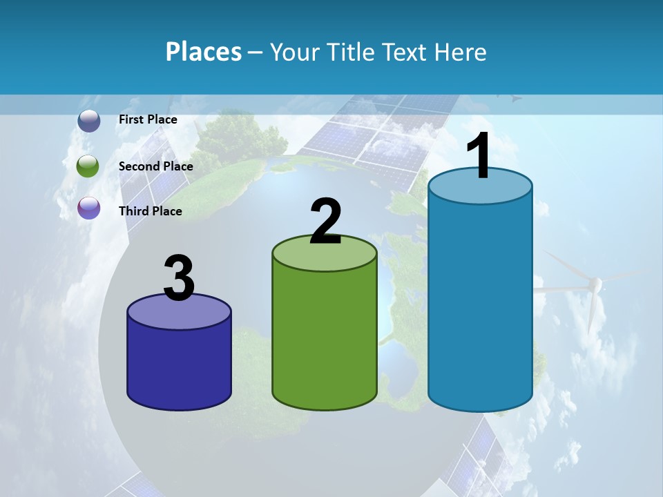 Green Illustration Image PowerPoint Template
