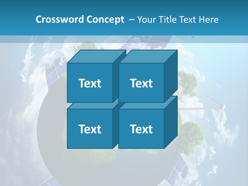Green Illustration Image PowerPoint Template