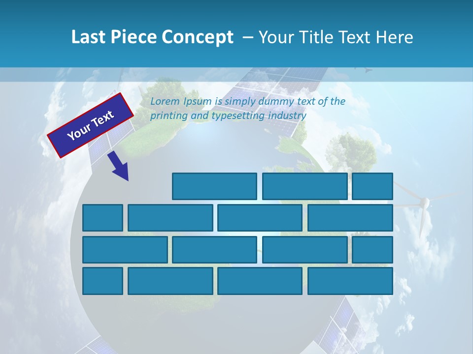 Green Illustration Image PowerPoint Template