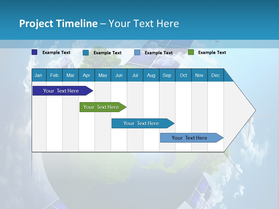 Green Illustration Image PowerPoint Template