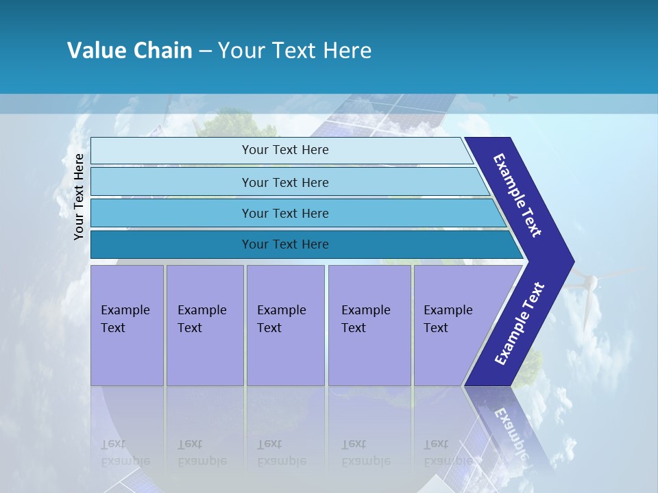 Green Illustration Image PowerPoint Template