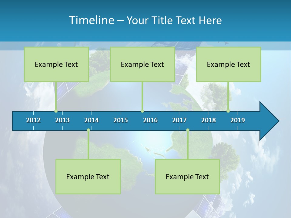 Green Illustration Image PowerPoint Template