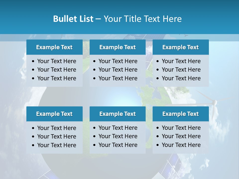 Green Illustration Image PowerPoint Template