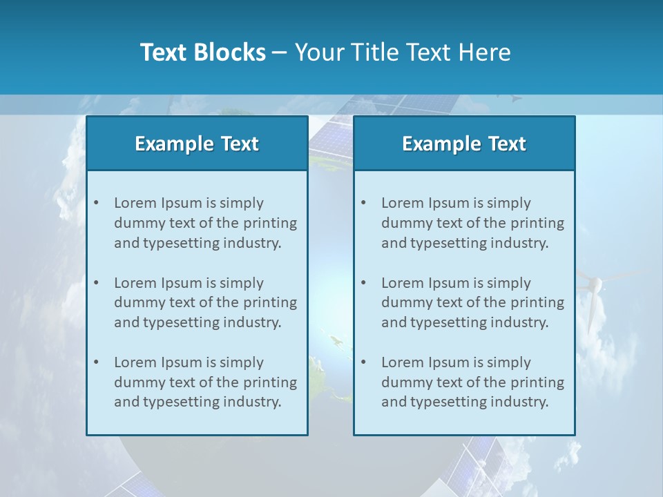 Green Illustration Image PowerPoint Template