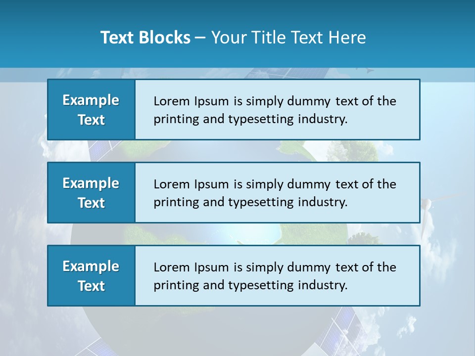 Green Illustration Image PowerPoint Template