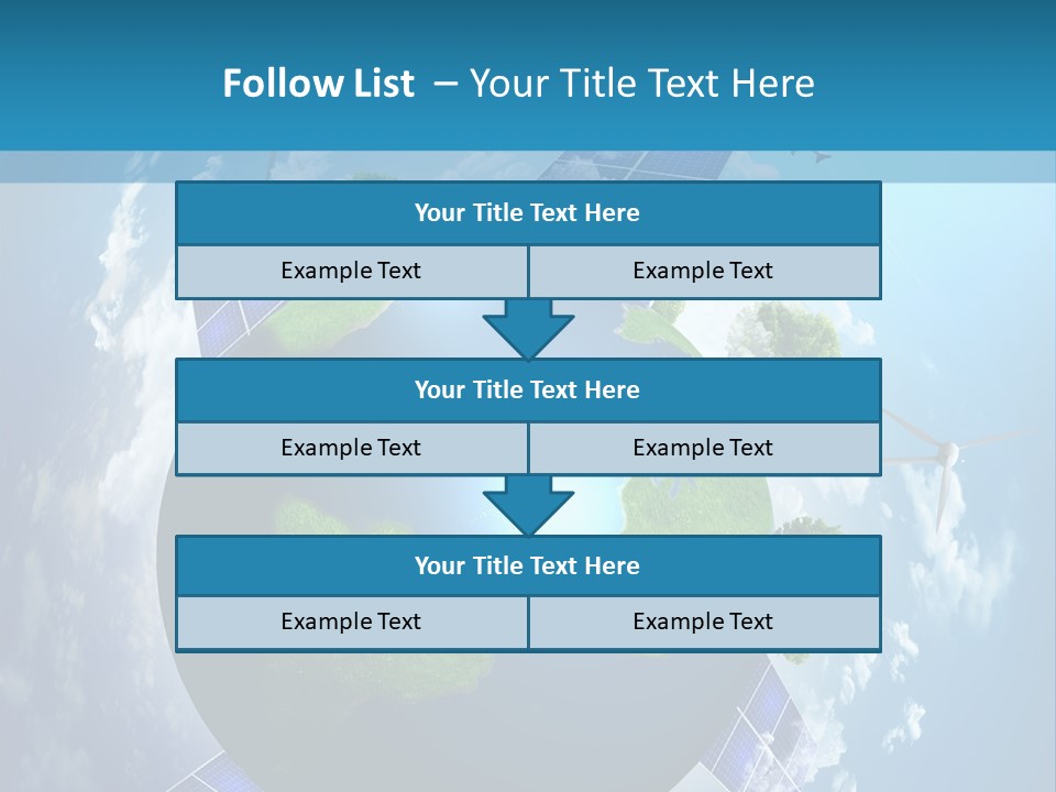 Green Illustration Image PowerPoint Template